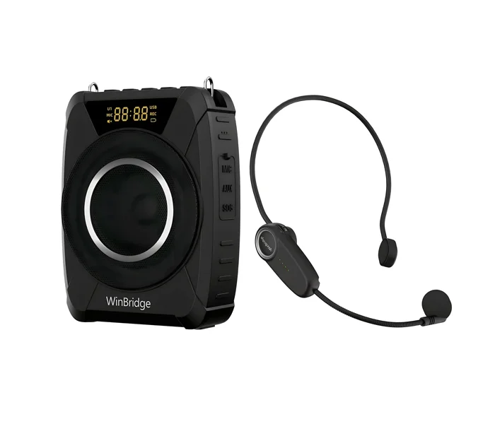 WinBridge M801 20W Voice Amplifier With Wireless Microphone Headset