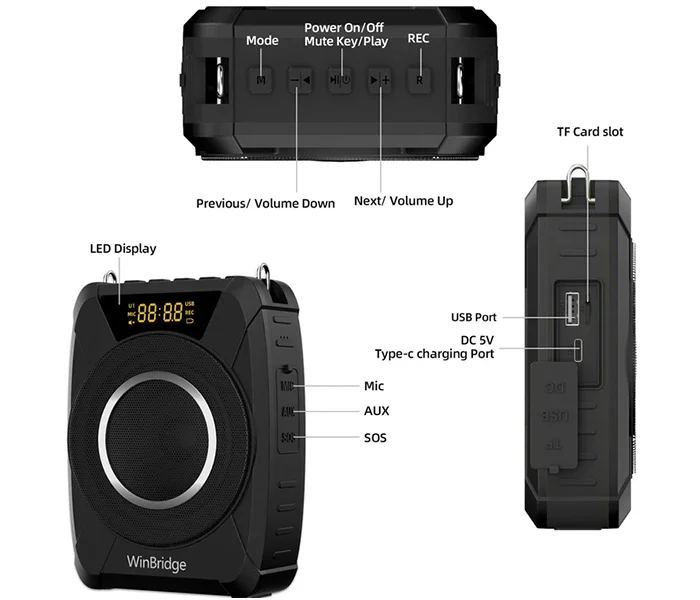 WinBridge M801 20W Voice Amplifier UAE