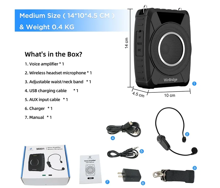 WinBridge M801 20W Voice Amplifier Abu Dhabi